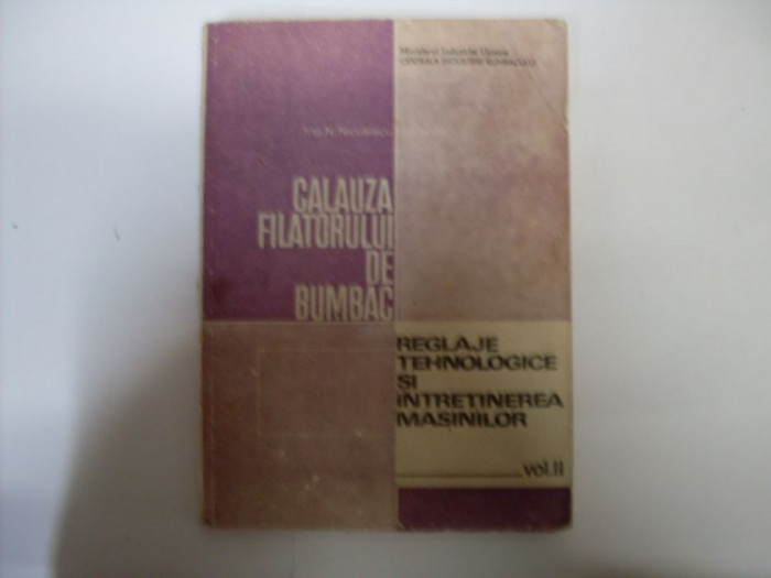 Calauza Filatorului De Bumbac Vol.3 - N. Niculescu, D. Cervis ,550742