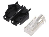 Conector RJ45 ecranat Cat 5e TM21P cu manșon IDC PIN 8