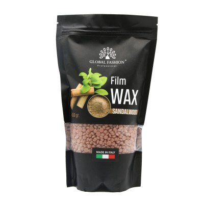Ceară pentru epilare Film Wax, Global Fashion, 450 gr, Lemn de santal foto