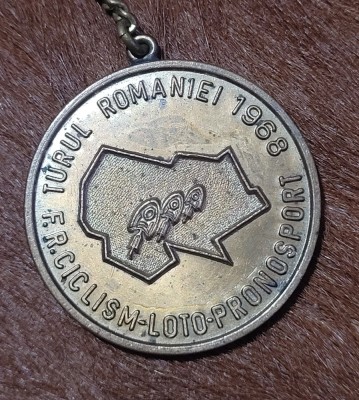 Insigna / Breloc ciclism 1968 foto