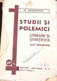Studii si Polemici Literare Stiintifice - H. Sanielevici, Adeverul 1933, Biografii, Memorii, Jurnale, Romana, Paperback, Anticariat