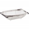 Strecuratoare extensibila din inox Pufo pentru chiuveta, 29 x 18 cm, legume, negru
