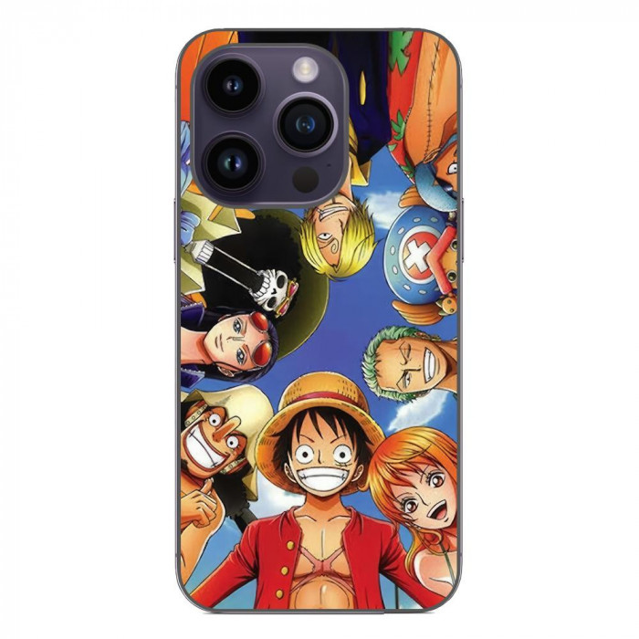Husa compatibila cu Apple iPhone 15 Pro Silicon Gel Tpu Model One Piece Crew