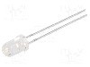 Dioda LED, 5mm, galbena, 12000...20000mcd, 20mA, 1,7...2,6V, BRIGHTEK (EUROPE) - N0Y08L41