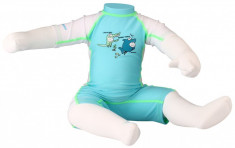 Junior Suit costum inot UV albastru 104 foto