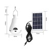 Bec LED Solar 10W CcLamp CL 028MAX, IP44, Alb, Senzor Lumina, Fixare, Panou Solar 6V 1.2W, Autonomie 7h
