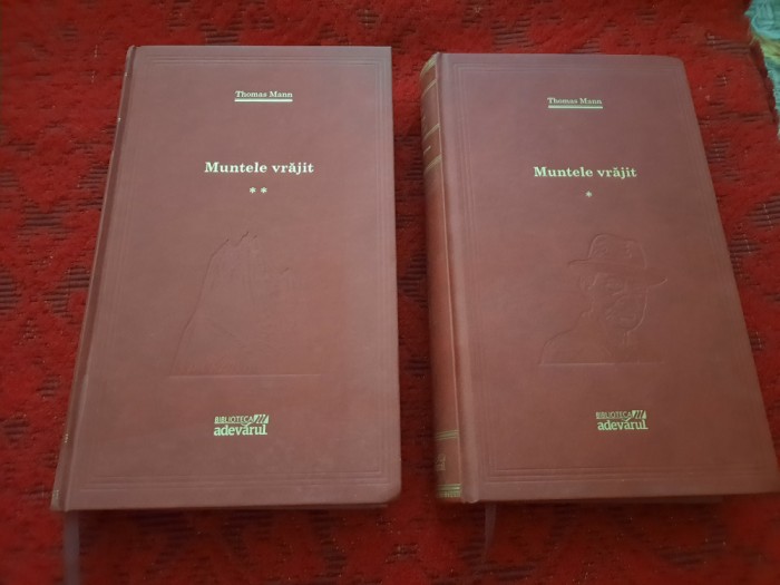 MUNTELE VRAJIT - THOMAS MANN - 2 volume ( Editura Adevarul RF20/1