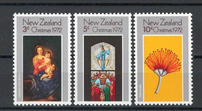 New Zealand 1972 Mi 590/92 MNH, nestampilat - Flori foto