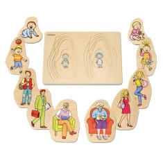 Puzzle stratificat Bunica si Bunicul Beleduc