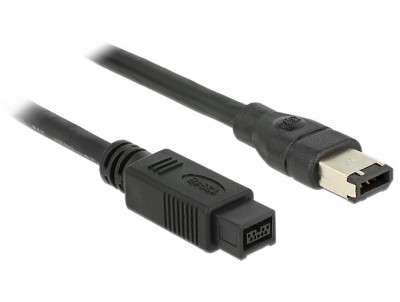 IEEE1394 CABLU FIREWIRE 9 PIN TATA &amp;gt; 6 PIN TATA, 2 M 82596 DELOCK foto