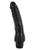 Vibratoare realiste - Placeri Penetrante Vibrator Realist din Vinil Nr. 2 - Negru, Seven Creations