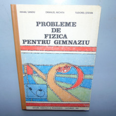 PROBLEME DE FIZICA PENTRU GIMNAZIU -MIHAIL SANDU ANUL 1991