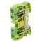 Conector de &icirc;mbinare șine 0,2-16mm2 2 borne galben-verde