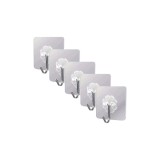 Cumpara ieftin Cuie re adezive multifunctionale, suport cu carlig rotativ 180 , otel inoxidabil si PVC, lipire pe diverse suprafete, adeziv puternic, impermeabile, 5