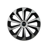 Set 4 Capace Roti 14 inchi (R14) Fame Gri-Negru, Compatibile Cu Smart, Autohelix MSA