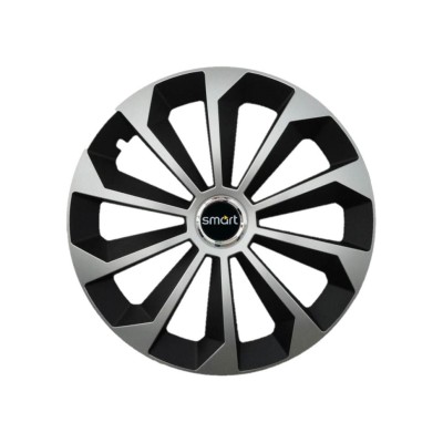 Set 4 Capace Roti 14 inchi (R14) Fame Gri-Negru, Compatibile Cu Smart foto