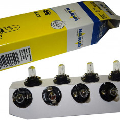 Set 10 Buc Bec Narva BX8.4D 12V 1.2W 17028