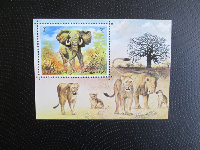 UMM AL QIWAIN FAUNA BLOC MNH=63