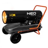 Incalzitor industrial cu motorina 30kW, rezervor 34L, consum 2.8L/h, cu roti, flux aer 750m3/h 90-081