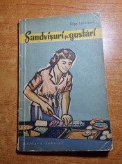 carte de bucate - sandvisuri si gustari - din anul 1964