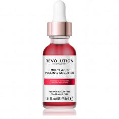 Revolution Skincare AHA + BHA Moderate Multi Acid Peeling Solution ser delicat pentru ten cu efect exfoliant 30 ml