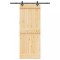 vidaXL Ușă glisantă cu set de feronerie 80x210 cm, lemn masiv de pin 3332677