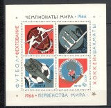 U.R.S.S.1966 Campiona mondiale de sport-Bl. MU.279