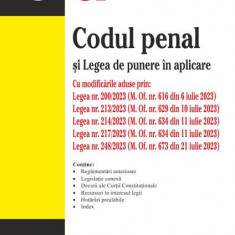 Codul penal și Legea de punere în aplicare. Ediția a 11-a actualizată la 23 iulie 2023 - Paperback brosat - Petruţ Ciobanu - Rosetti Internaţional