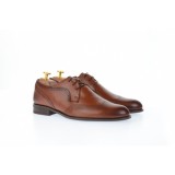 Pantofi barbati oxford, eleganti din piele naturala cu perforatii - SIR020GMARO