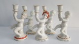 Lot sfesnice portelan romanesc vintage