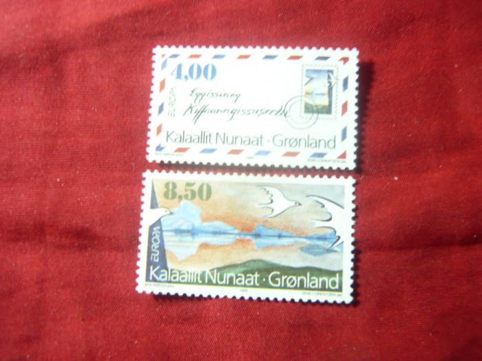 Serie Groenlanda 1995 - Europa CEPT Pasari , 2 valori