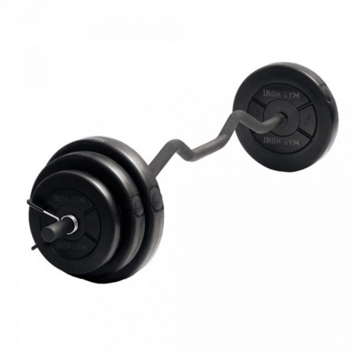 Iron Gym Set bară &icirc;n Z reglabilă, 23 kg IRG033