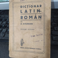 Dicționar Latin-Român M. Stăureanu Edițiune Școlară Craiova 038