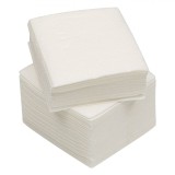 șervețele Masă Delyas, Mini, Set 100 Bucăți, Culoare Alb, Dimensiune 24x24cm, 1 Strat