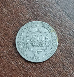 C50 - Moneda foarte veche - Africa de Vest - 50 franci - 1989