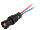 Lampă LED portocalie 12V &Oslash;11mm