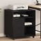vidaXL Suport pentru imprimantă Stejar negru 60 x 50 x 67 cm 862284