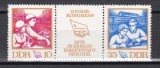 Germania RDG 1972 - Al 8-lea Congres FDGB, Staif cu vinieta, MNH, Nestampilat