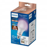 Bec LED RGB inteligent Philips Bulb A80, Wi-Fi, Bluetooth, E27, 18.5W (150W),