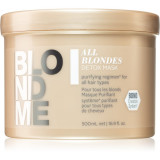 Schwarzkopf Professional Blondme All Blondes Detox masca detoxifiere și curățare pentru parul blond cu suvite 500 ml