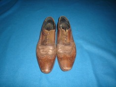 PANTOFI DE PIELE MARIMEA 44 ORIGINALI foto