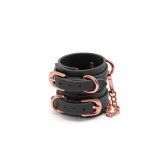 Set Catuse Pentru Maini Bondage Couture, Negru, NS Toys