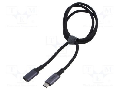 Cablu USB 3.2 Gen 2 USB C 1m negru textil BASEUS foto