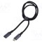 Cablu USB 3.2 Gen 2 USB C 1m negru textil BASEUS