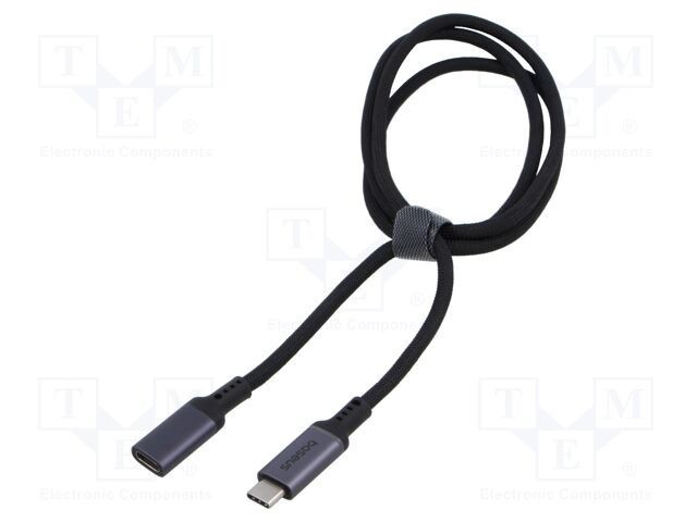 Cablu USB 3.2 Gen 2 USB C 1m negru textil BASEUS
