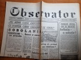 Ziarul observator 22 februarie 1990-art. miting de protest sau rebeliune