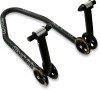 Stender Fata Moto Bike-Lift Black Ice MX_NEW 41010340PE Universal Reglabil Otel Diametru 40mm Roti Nailon 120mm Negru Mat Satinat