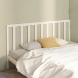 Gossi tablie de pat, alb, 206x4x100 cm, lemn masiv de pin