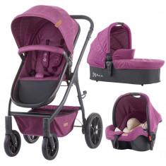 Carucior Chipolino Avia 3 in 1 Orchid Linen foto