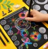 Joc creativ, set sabloane spirograph pt desen geometric, 6 markere, 46 piese, Unisex, peste 14 ani